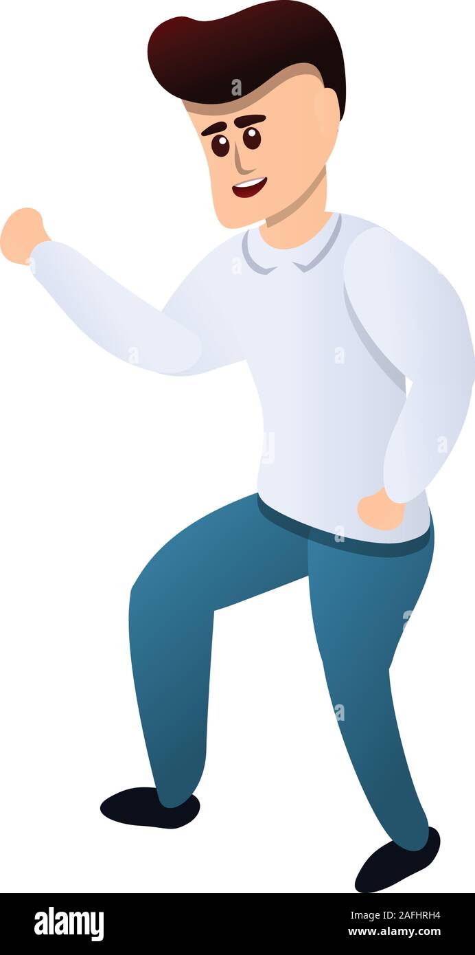 Man dancing icon. Cartoon of man dancing vector icon for web design  isolated on white background Stock Vector Image & Art - Alamy