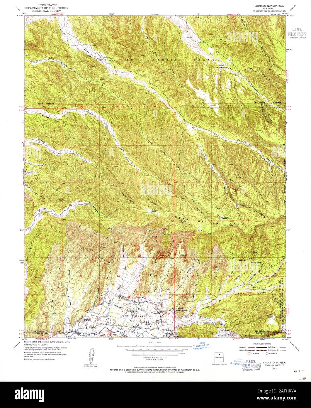 Map of chimayo hires stock photography and images Alamy