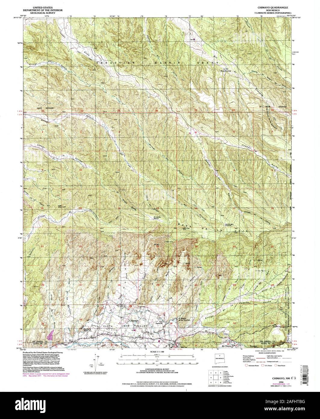 Map of chimayo hires stock photography and images Alamy