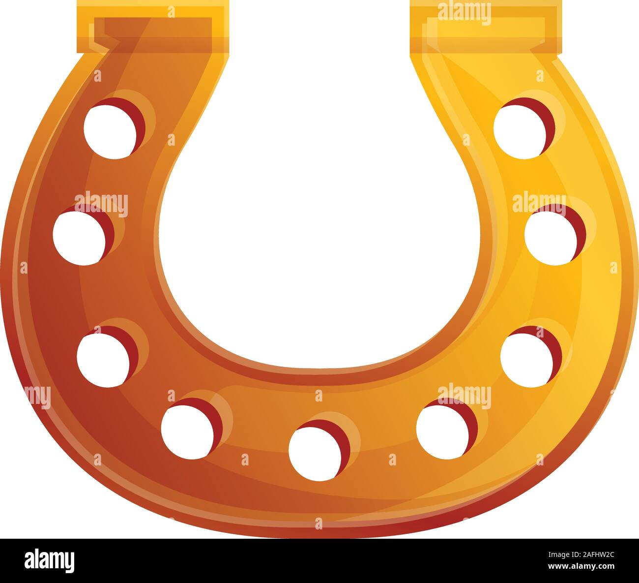 Horseshoe icon. Cartoon of horseshoe vector icon for web design ...