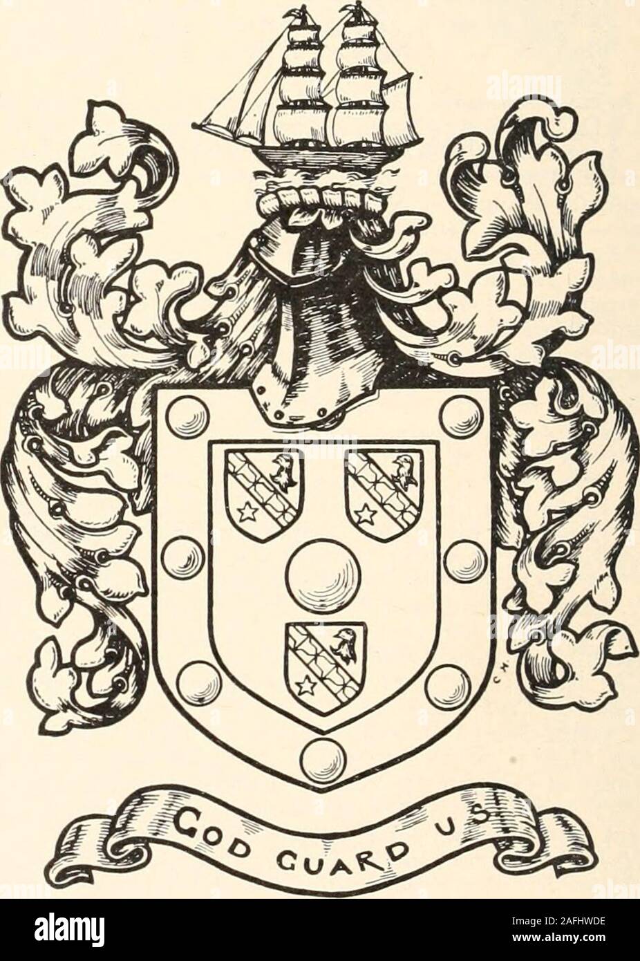 . Armorial families : a directory of gentlemen of coat-armour. on, Gentleman, b. 1923. Res.—ElfordRectory, Tamworth.George Arthur Hardcastle Bridson, Gentleman, b. 1880. BRIERLY. Argent, a cross nebuly gules, in the firstand fourth quarters an oak-tree eradicated proper, a chiefarched vert. Mantling gules and argent. Crest—On awreath of the colours, in front of an oak-tree proper, anescutcheon argent, gutt6e-de-sang, charged with a crossnebuly gules, between two roses of the last, both stalkedand leaved of the first. Motto— Ad utrumque paratus. Son of John Swallow Brierly, Gentleman, b. 1842 ; Stock Photo