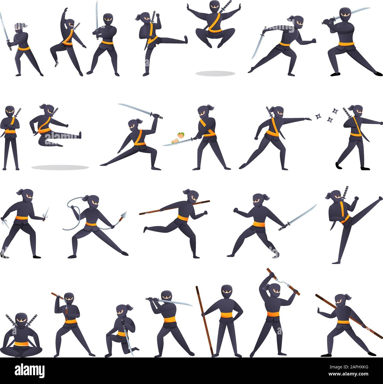 ninja poses