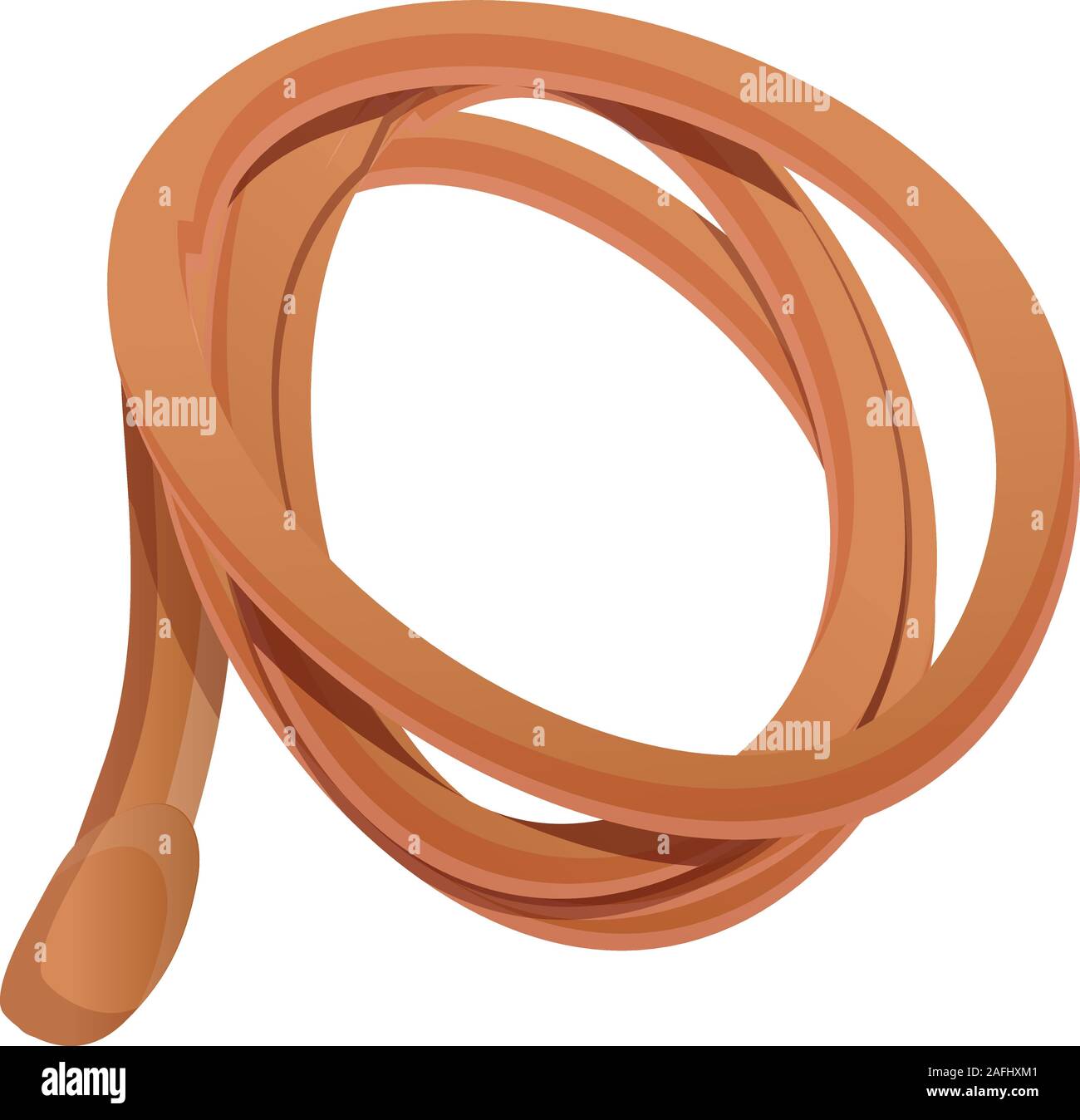 Cowboy rope icon. Cartoon of cowboy rope vector icon for web design