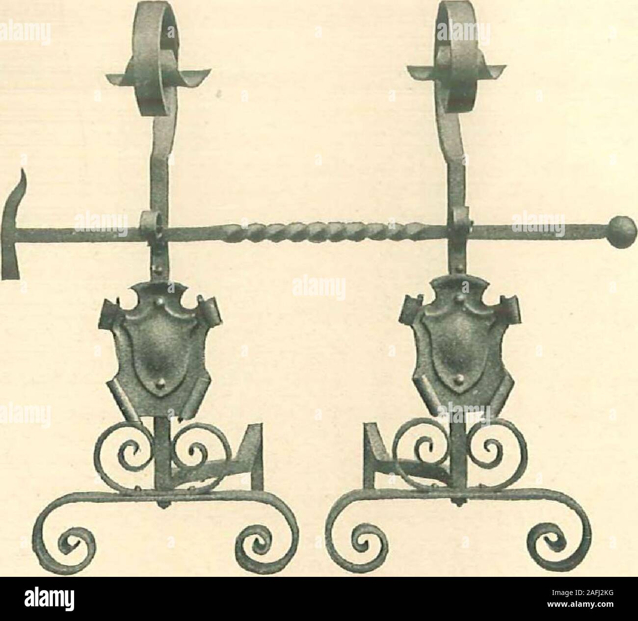 Grates And Fireplace Fixtures In Iron And Brass No 1725 24