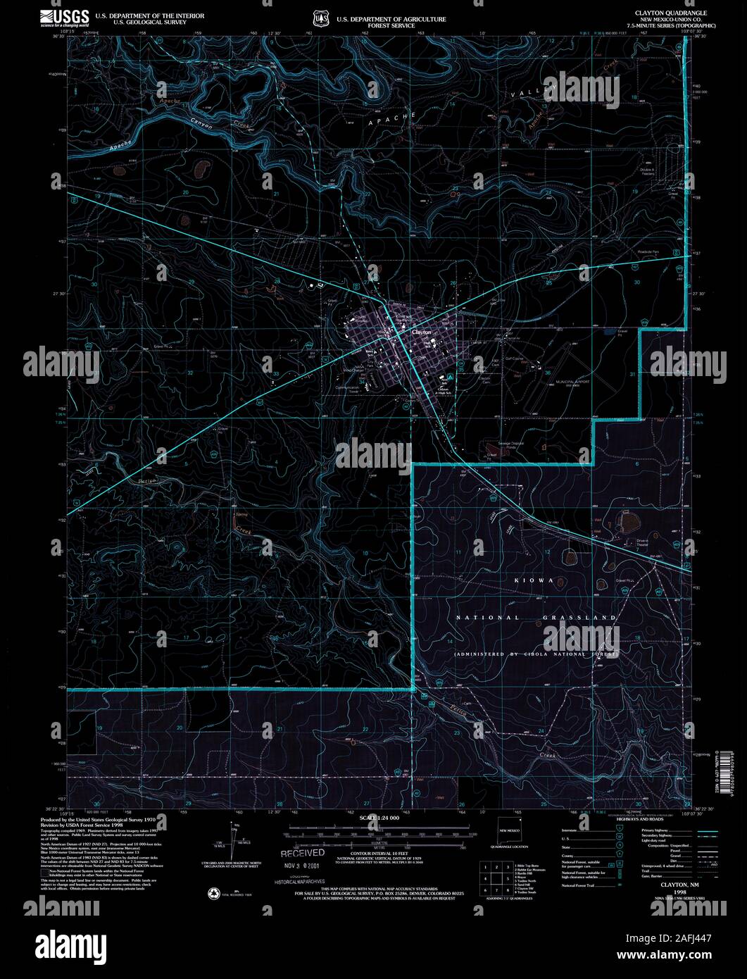 Map of clayton new mexico hires stock photography and images Alamy