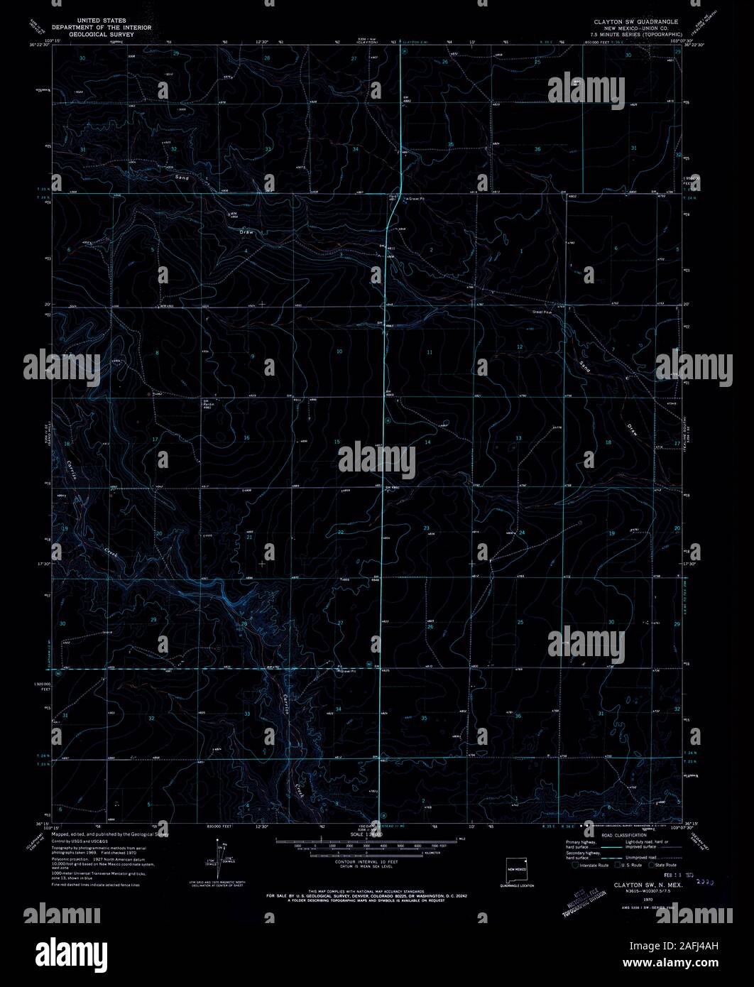 Map of clayton new mexico hires stock photography and images Alamy