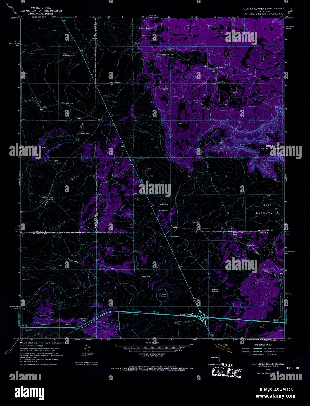 Clines corners new mexico map hires stock photography and images Alamy