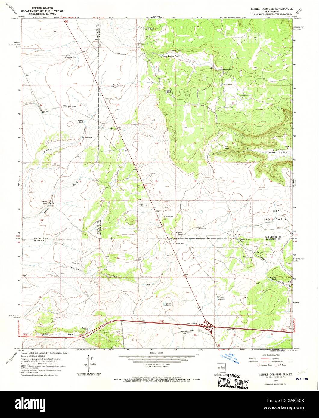 Clines corners new mexico map hires stock photography and images Alamy