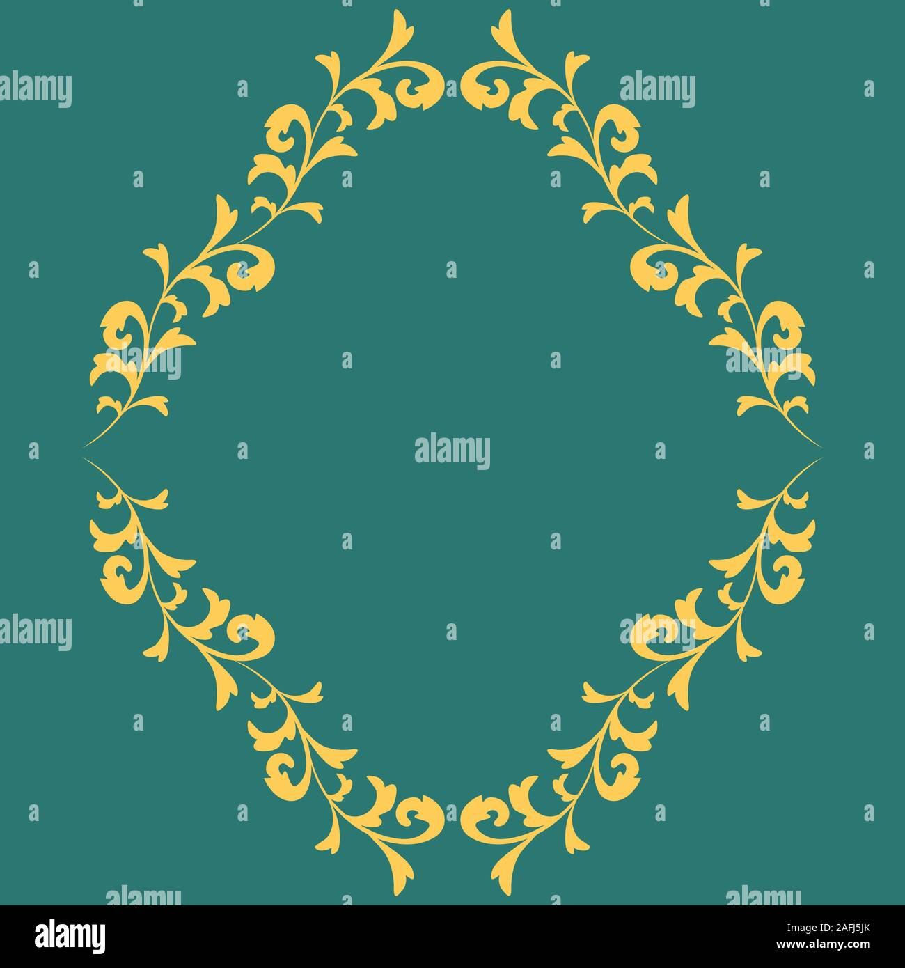 Damask wallpaper Vector illustration. Easily editable vector image. Stock Vector