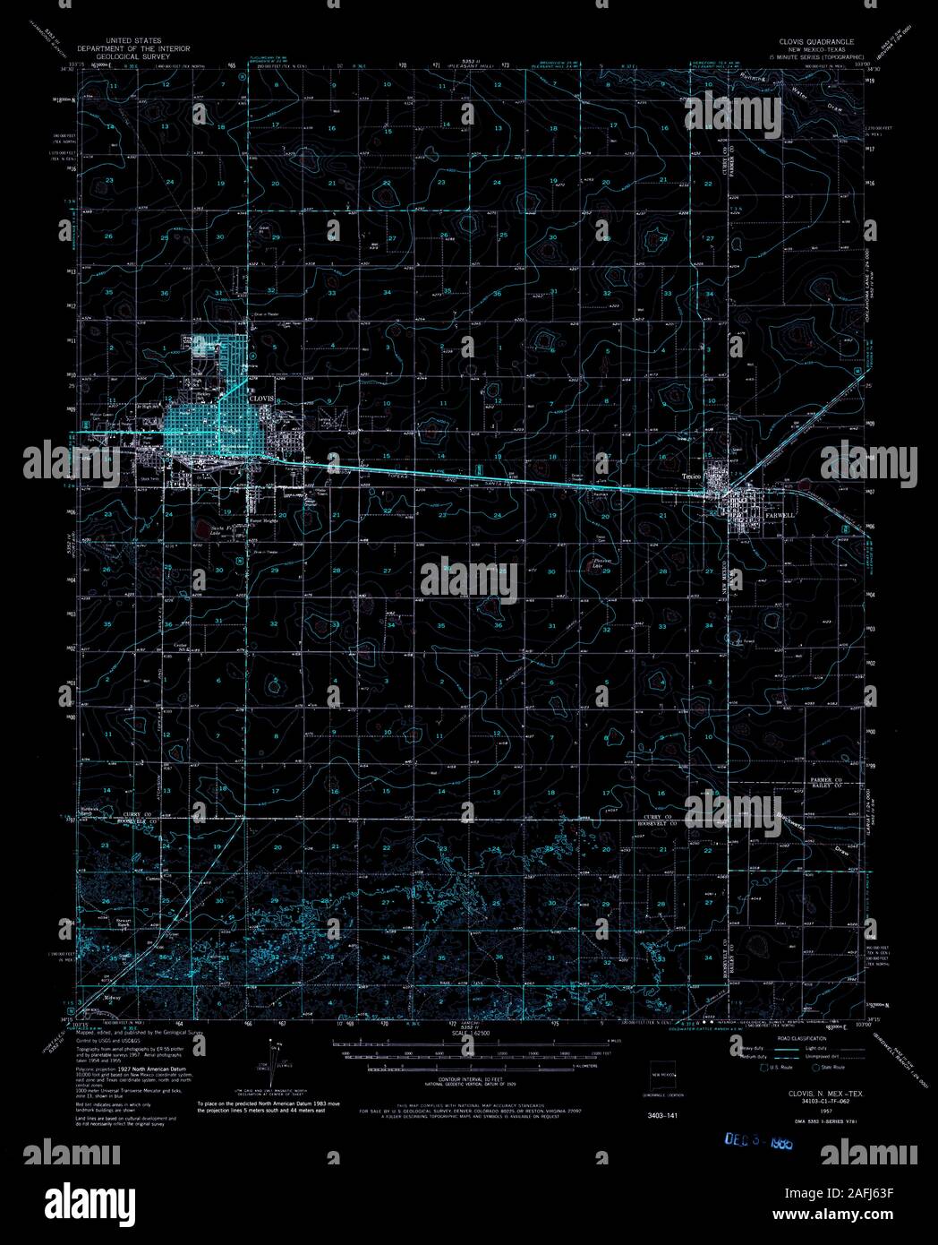 Clovis new mexico map hires stock photography and images Alamy