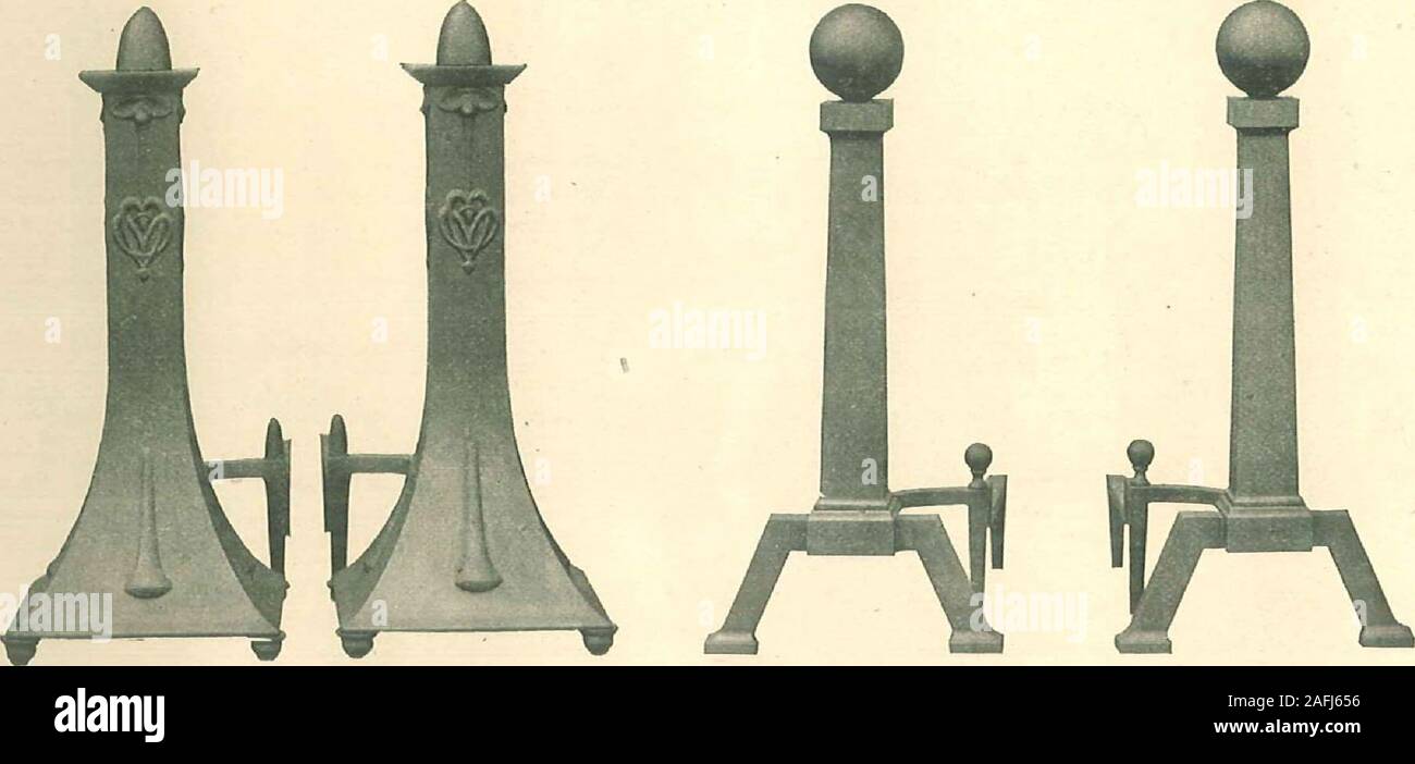 Grates And Fireplace Fixtures In Iron And Brass No 544 20