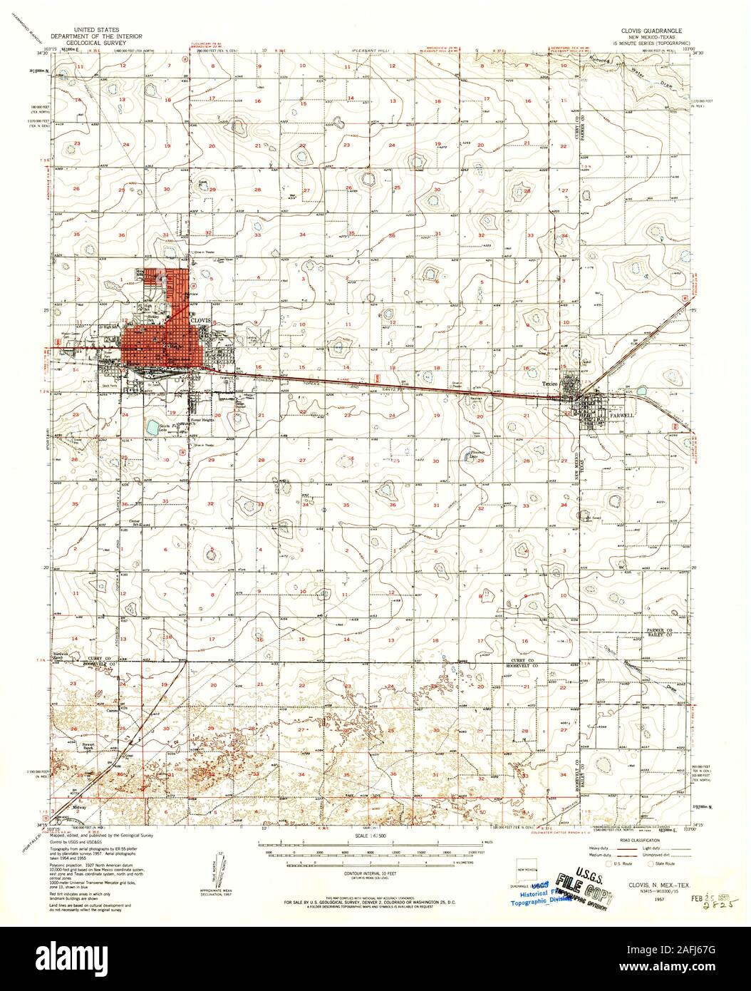 Map of clovis new mexico Cut Out Stock Images & Pictures Alamy
