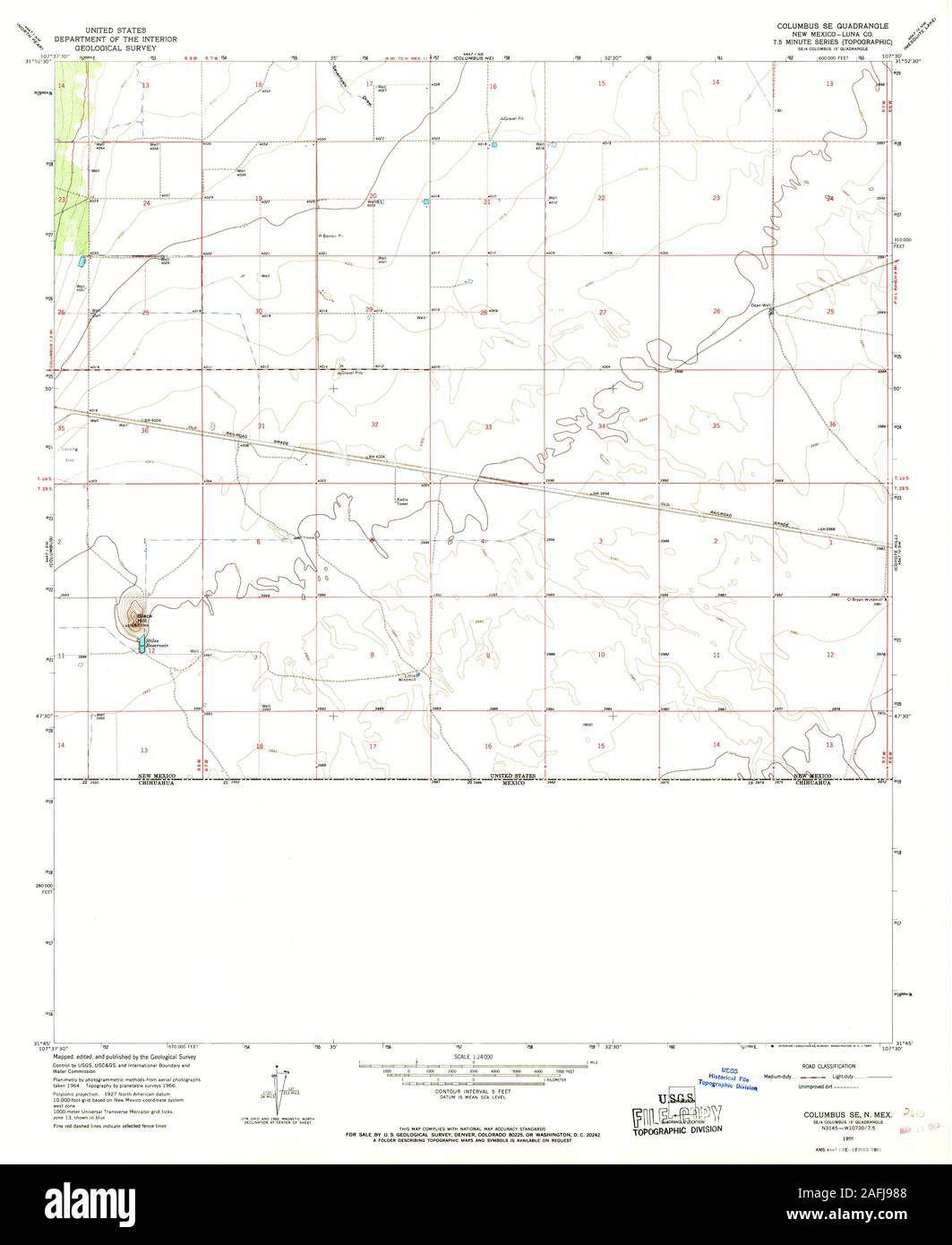 Columbus new mexico map hires stock photography and images Alamy