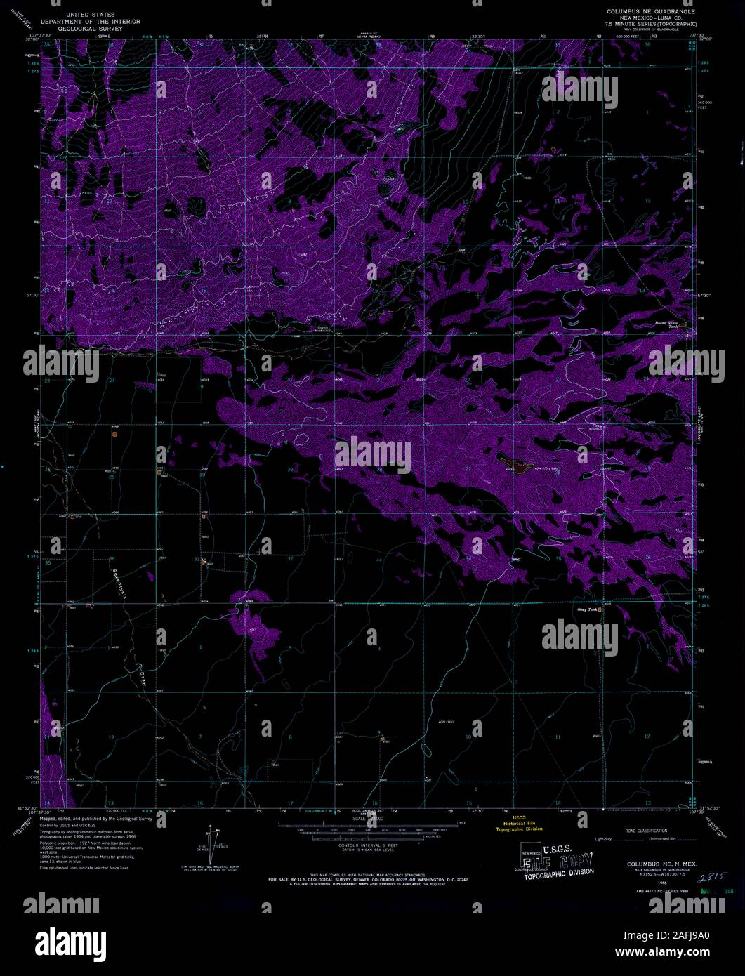 Columbus new mexico map hires stock photography and images Alamy