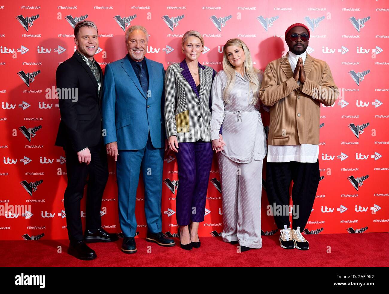 Olly Murs, Tom Jones, Emma Willis, Meghan Trainor and will.i.am