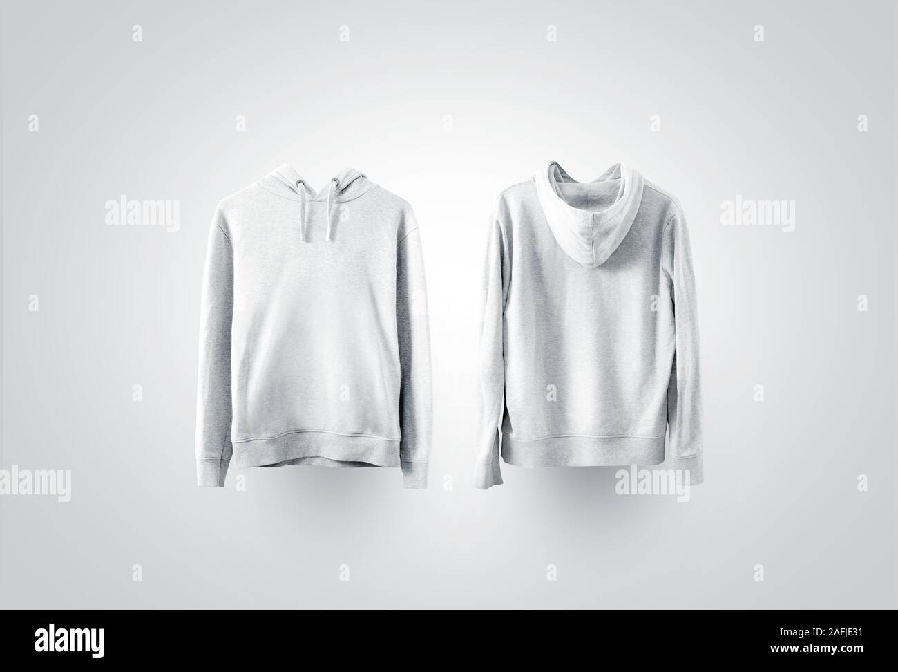 Download Blank White Sweatshirt Mockup Set Front And Back Side View Stock Photo Alamy