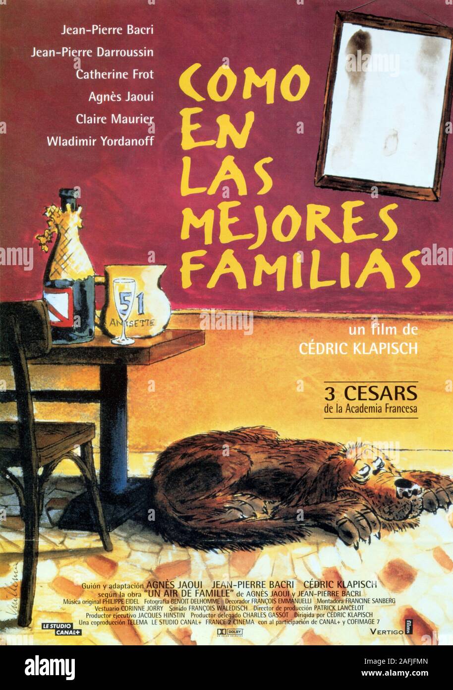 Un air de famille Year 1996 France Director Cédric Klapisch Poster