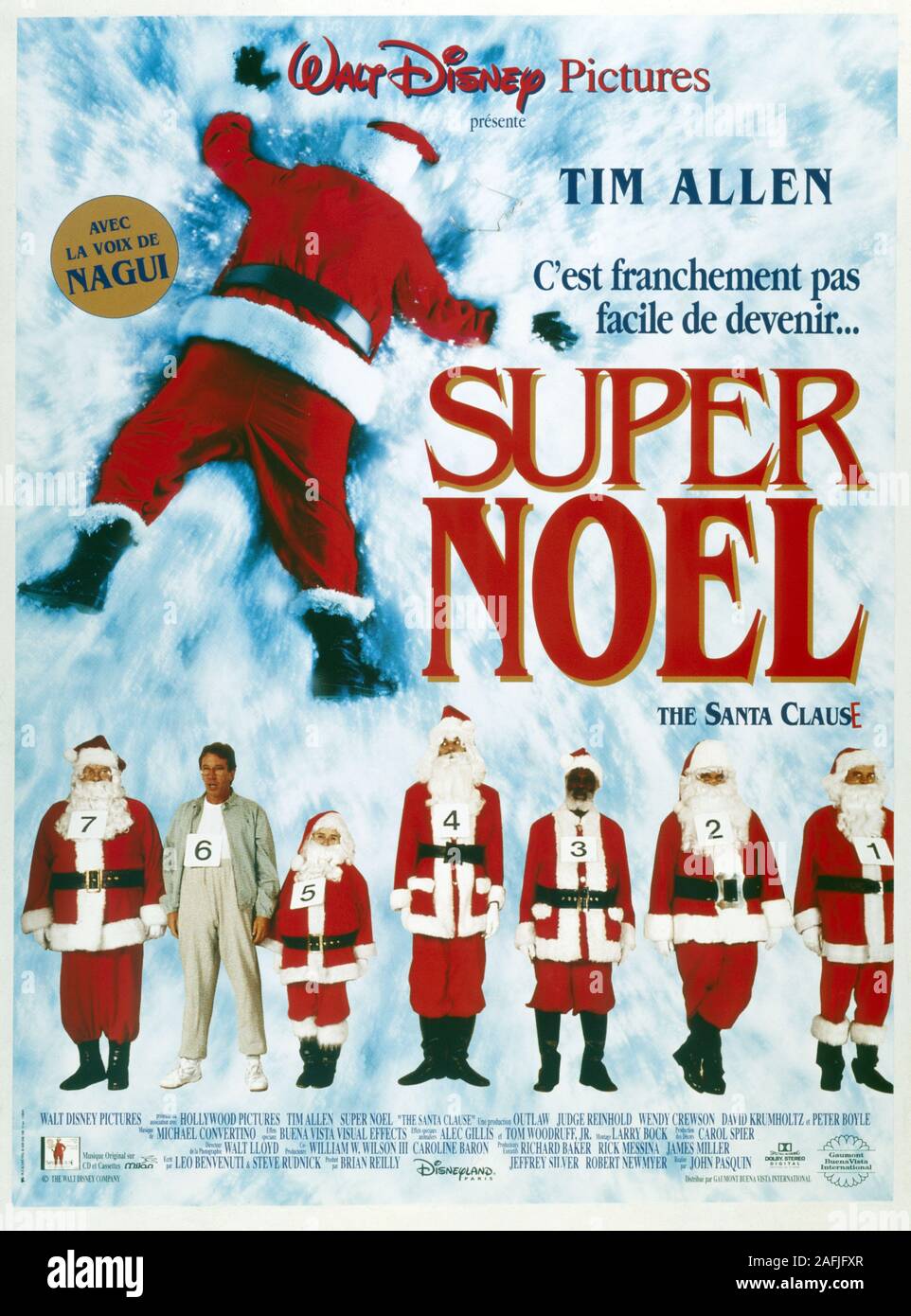 The Santa Clause  Year : 1994 USA Director : John Pasquin Tim Allen Poster (Fr) Stock Photo