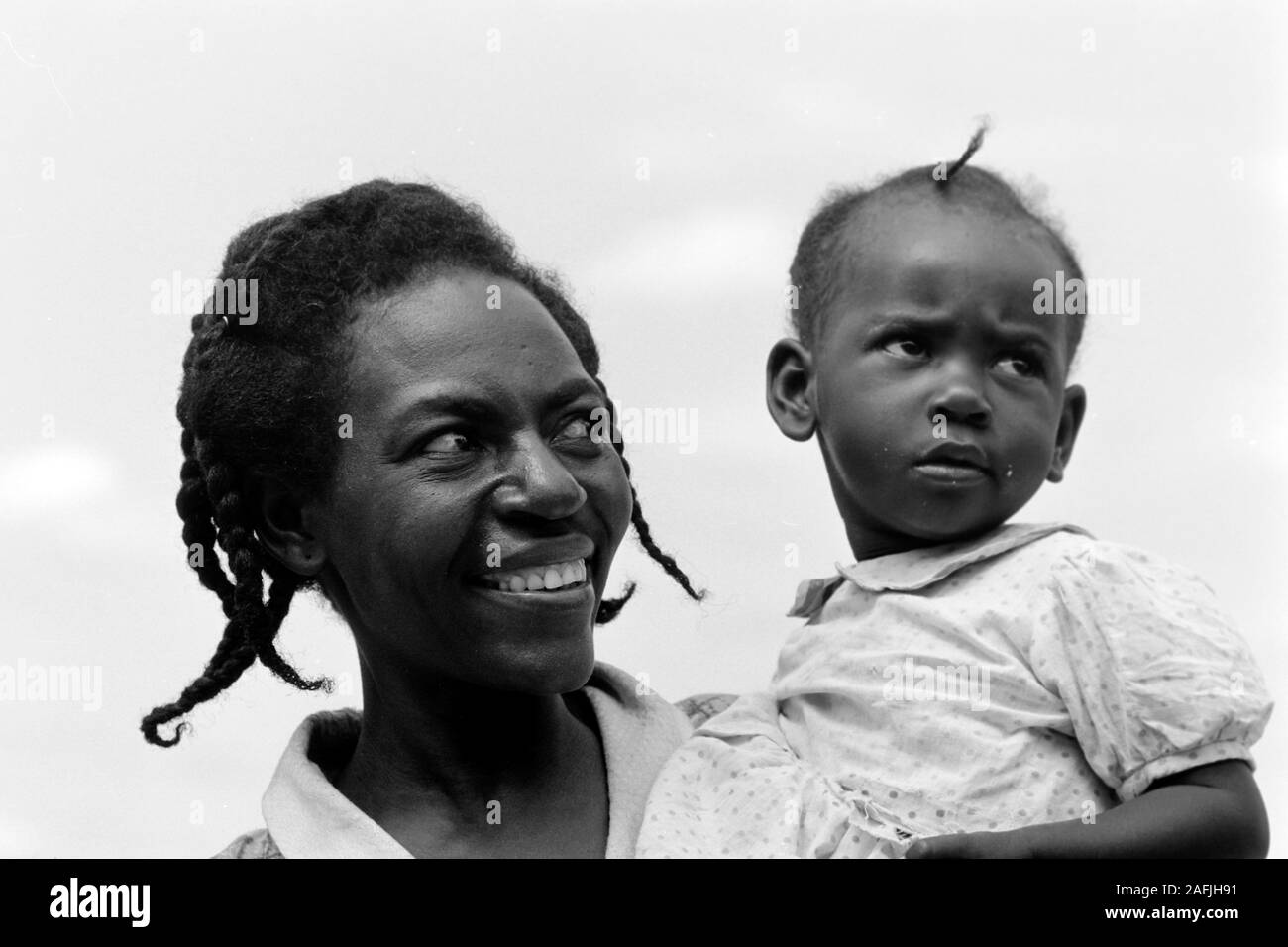 Mütterliche Anmut, 1967. Motherly grace, 1967. Stock Photo