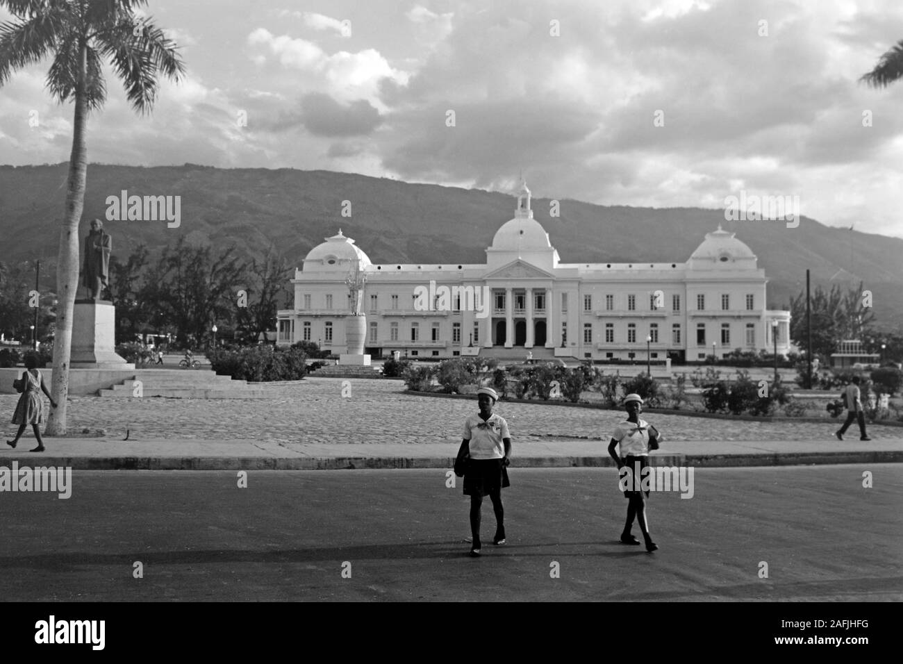 Dritter Präsidentenpalast von Haiti, 1967. Third presidential palace of Haiti, 1967. Stock Photo