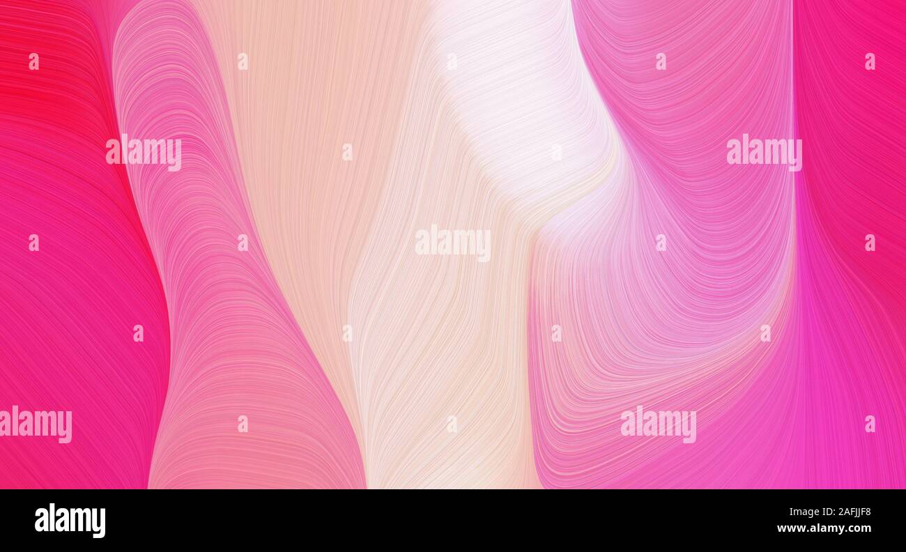colorful abstract wave background with hot pink, pastel pink and pastel