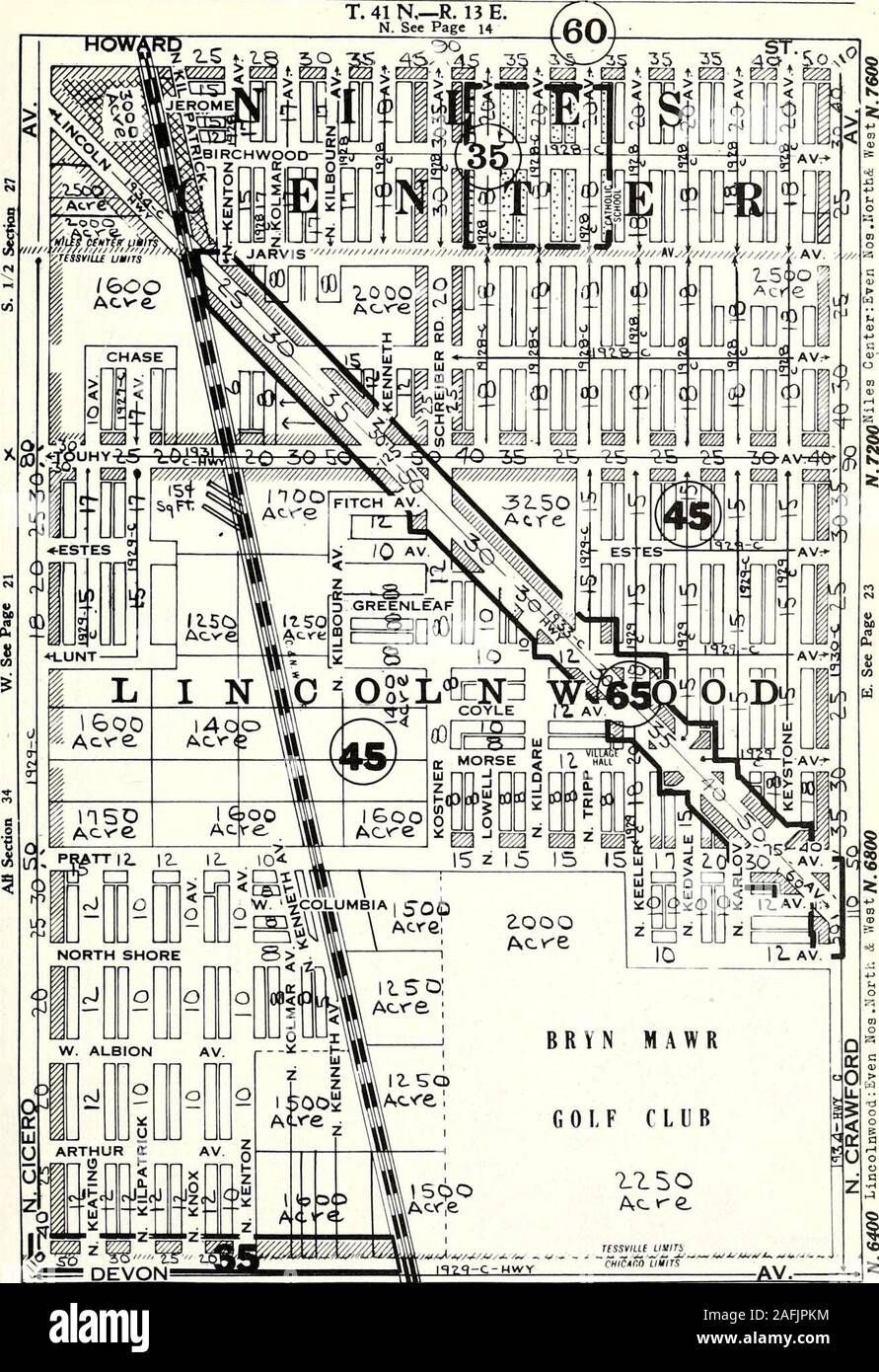 . Olcott's land values blue book of Chicago. W.S600 S.VJ Sec 28 All Vac-Hew Subs-Not Pavedmi Sec 33 All Vac-New Subs-Kot PavedSW| Sec 33 Cla&s 4-6-9-15-Vac Lota W.4SO0 SEi Sec 28 All Va?-Hew Subs HE? Sec 33 All Vac-Hew Suba-Hot Paved SE| Sec 33 Class 4-15-Vao I,ot8 OLCOTTS LAND VALUES & ZONING 1936 TR5W T. 41 N.—R. 13 E. N. See Page u. DEVON { W.4800 SW^ Sec 27 All Vac-Hew Suba Mi Sec 34 All Vac-New SwJSeo 34 All Vac-New Sub-Not Paved S. See Page 31 W.^tOOO 3Ei Sec 27 All Vao-lTeH SubaNEi Sec 34 All Vac-New SubaSEt Sec 34 All Vao-Golf Club m- OLCOTTS LAND VALUES & ZONING 1936 T. 41 N.—R, 13 E. Stock Photo