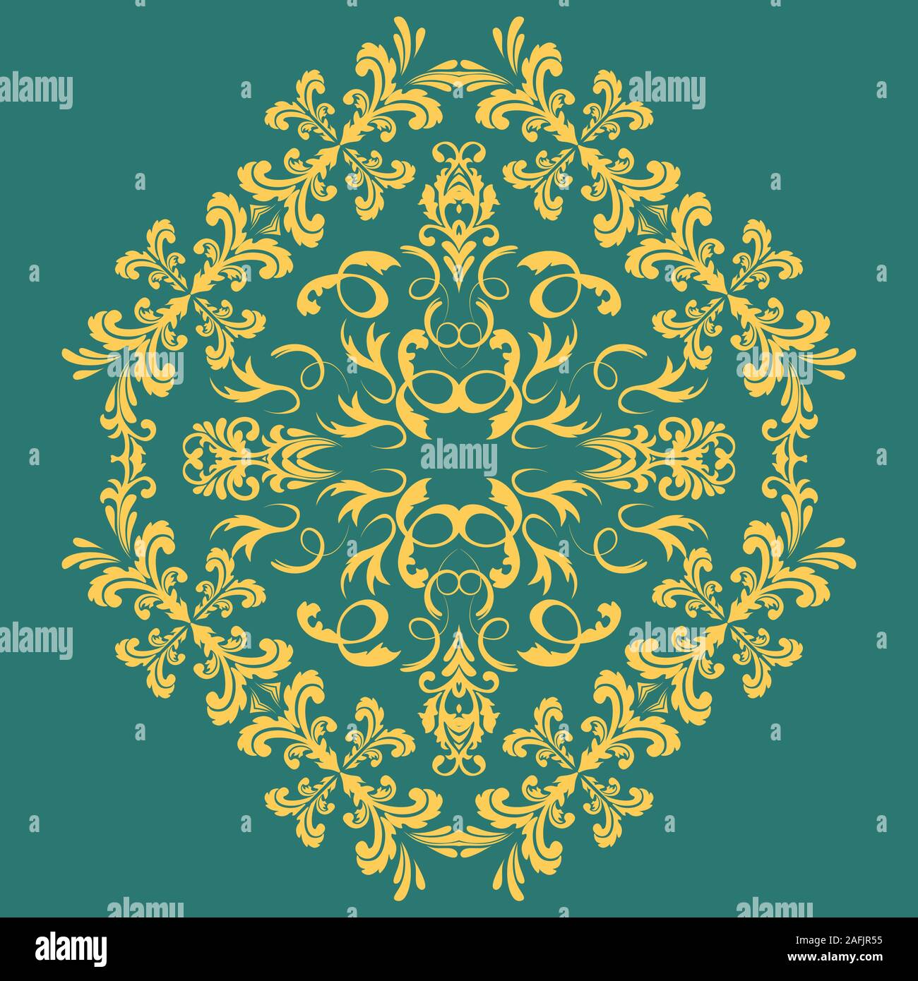 Decorative element traditional damask pattern. Vector eps 10 Stock ...