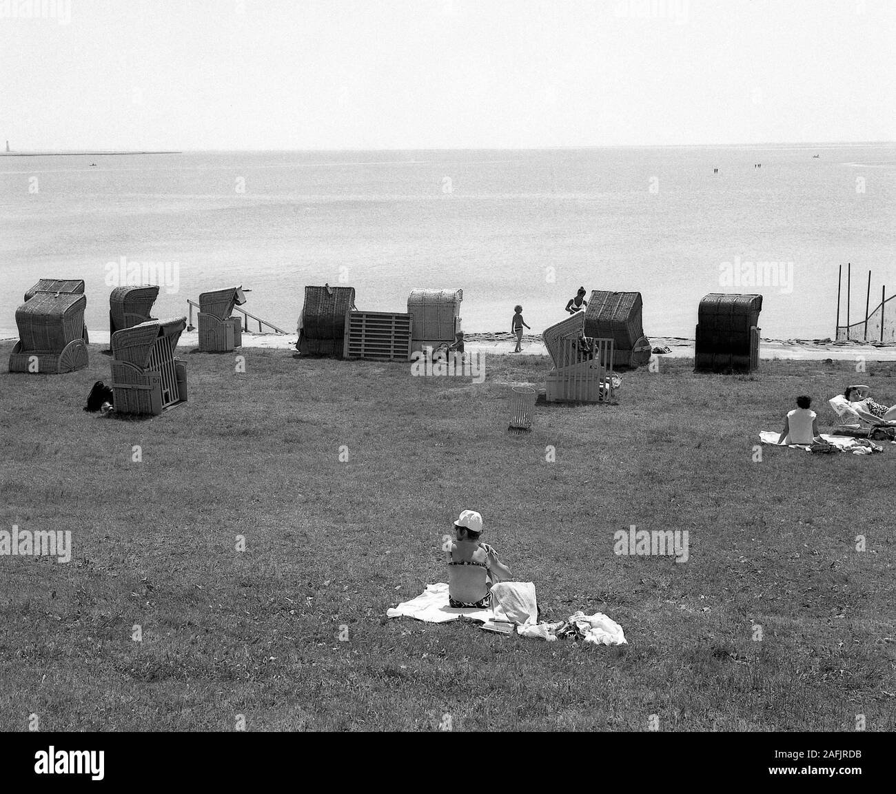 1970s sun bathing Black and White Stock Photos & Images Alamy