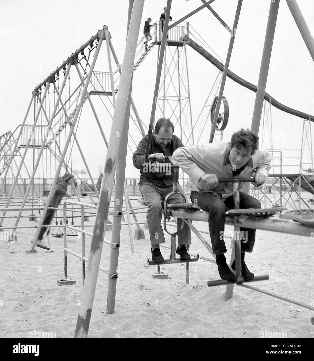 Banned 1970s Playground Equipment Children playground 1960s hi-res stock photography and images - Alamy