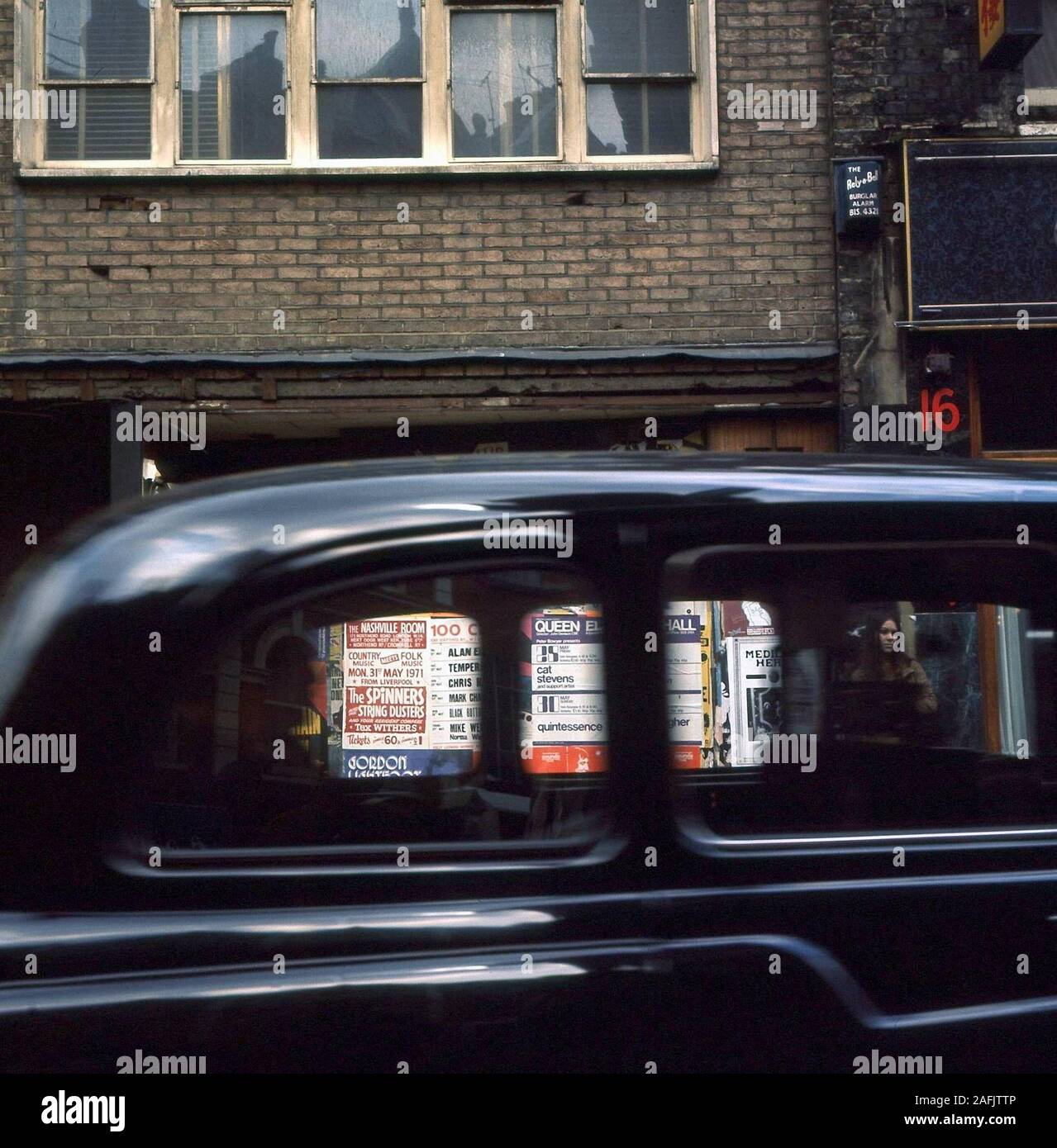 Driving car in a street in London Stock Photo Alamy