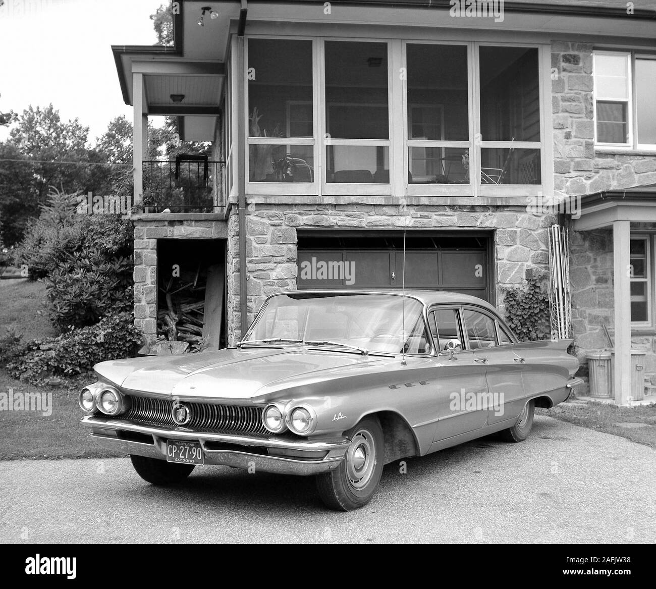 Buick in front of a house in Glyndon Maryland Stock Photo Alamy