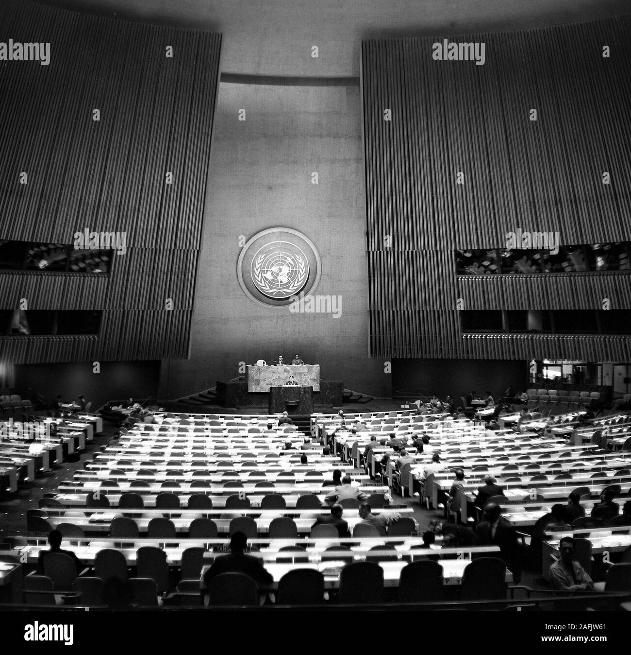 Speakers desk Black and White Stock Photos & Images Alamy
