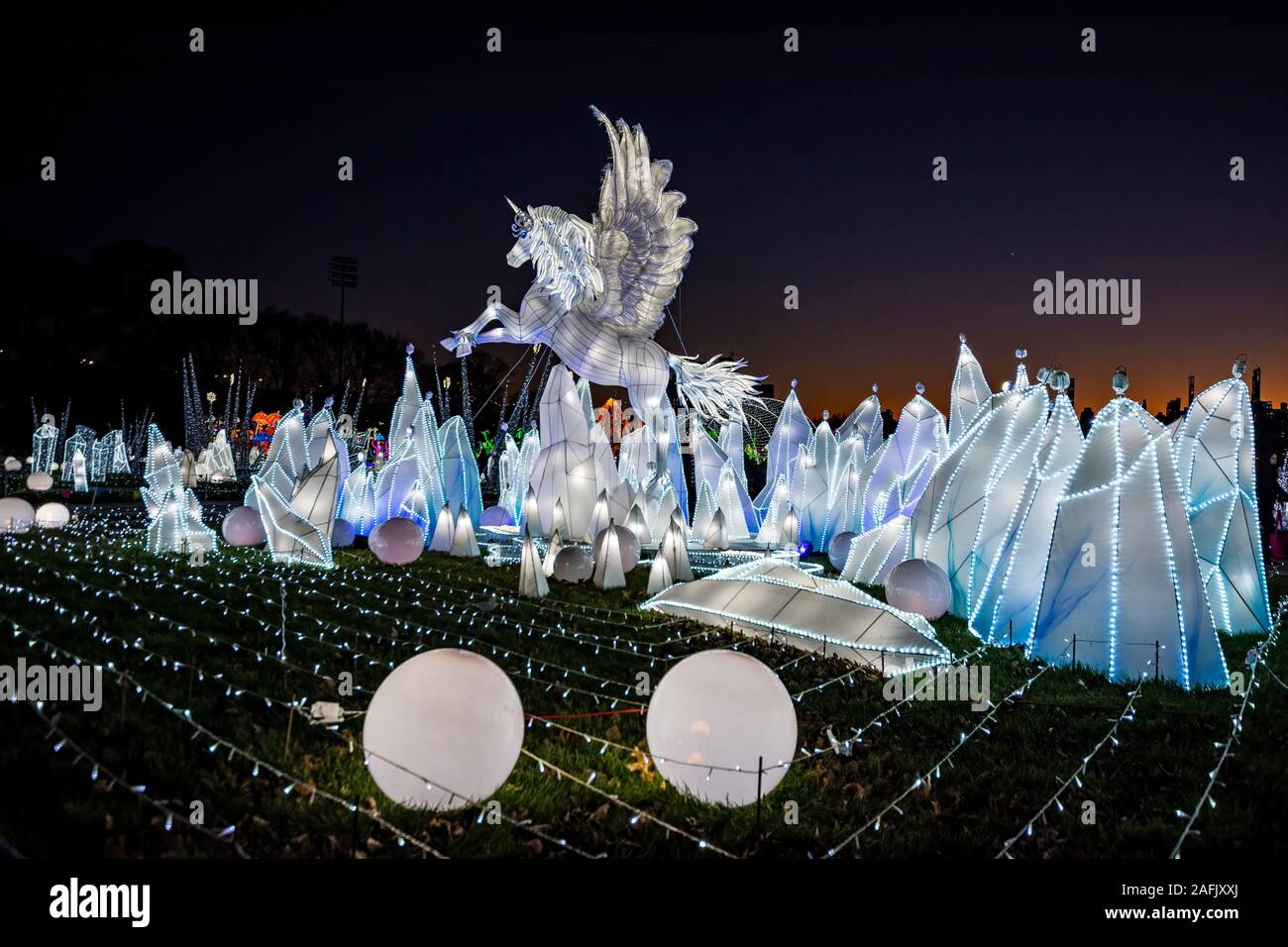 Randall's Island , New York, NY, USA December 8, 2019. LuminoCity's