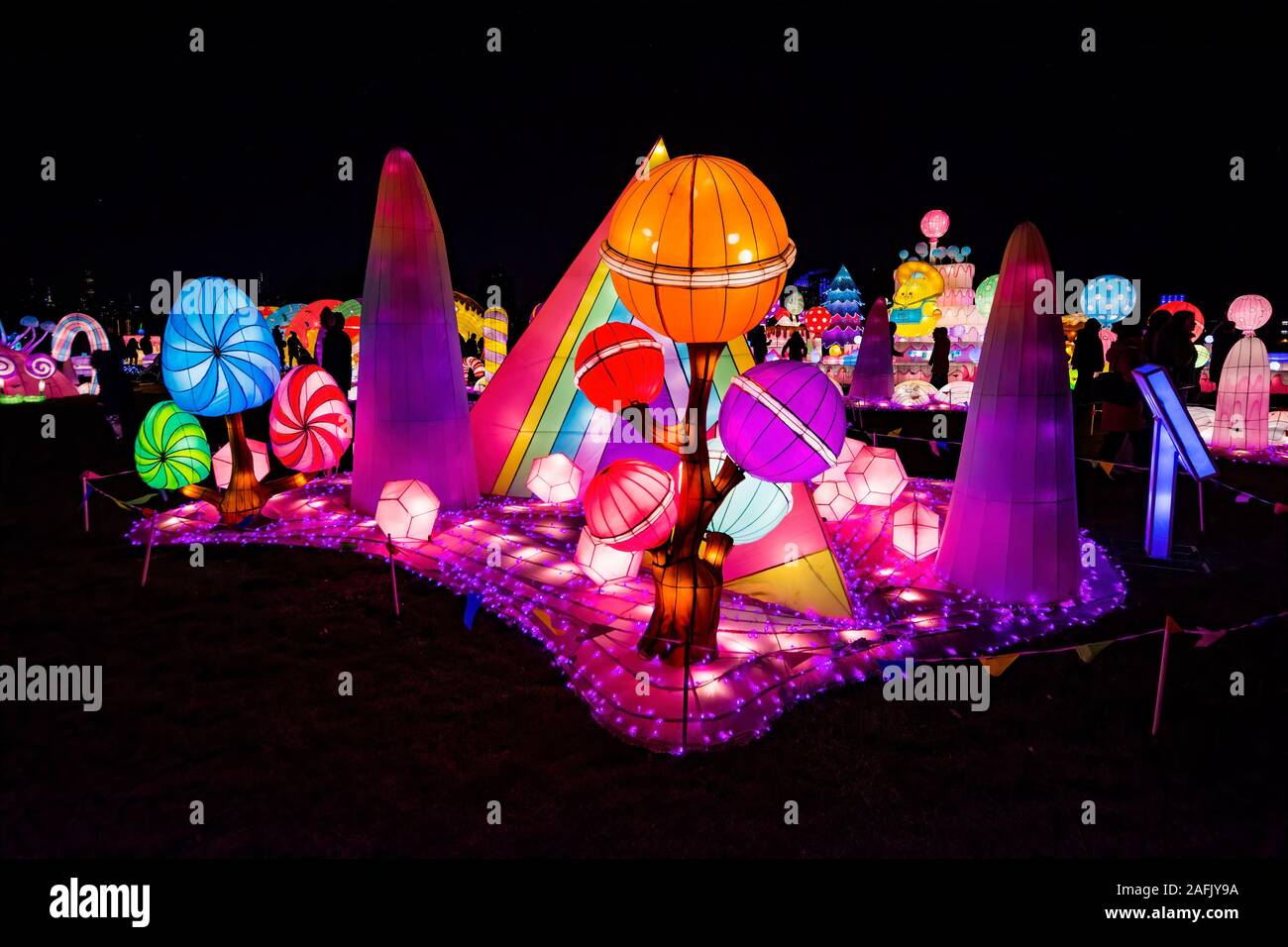 Randall's Island , New York, NY, USA December 8, 2019. LuminoCity's