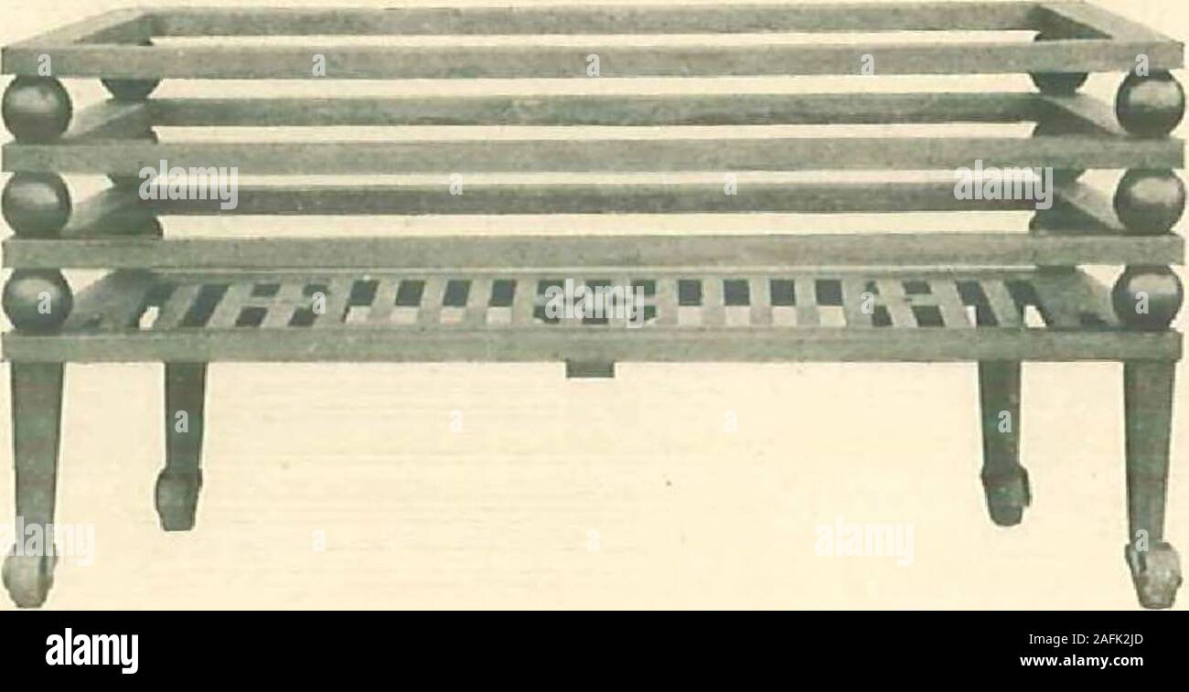 Grates And Fireplace Fixtures In Iron And Brass No 1502 20 22