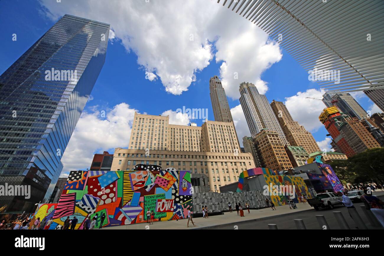 One World Trade Center, Manhattan, New York City, NY, USA, North America - rebuilt 2016 Stock Photo