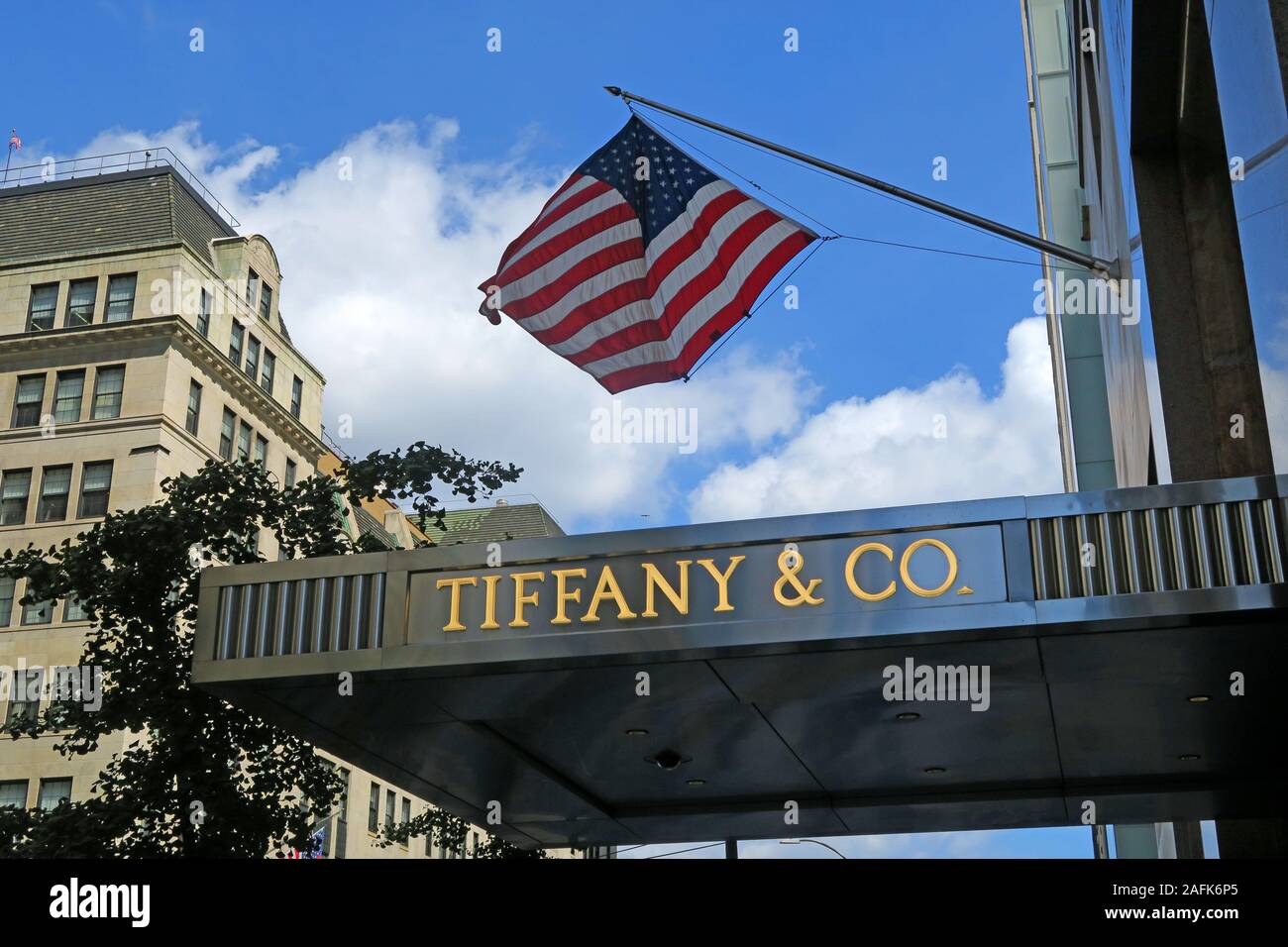 Tiffany & Co, 610 5th Ave, Manhattan, New York, NY 10020, United States,USA Stock Photo