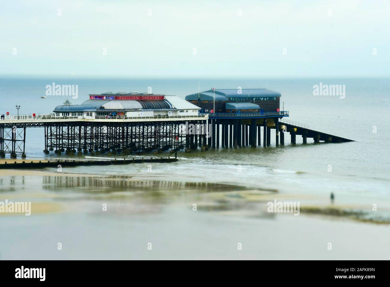 Cromer Pier North sea, Norfolk UK Stock Photo