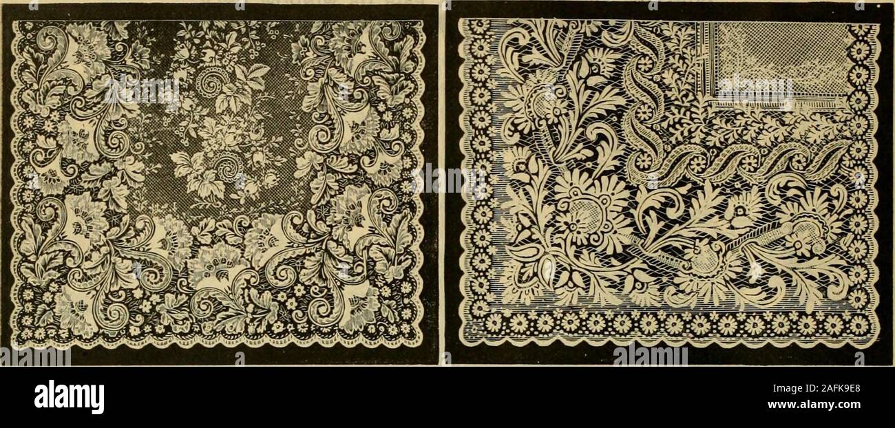 . Fall and Winter, 1890-91 Fashion Catalogue / H. O'Neill and Co.. No. 659. Nottiniham Lace Curtains, white or ecru, 53 inches wide, No. 661. Nottingham Lace Curtains, white or ecru 54 Inches wide. 314 yards long, SI.50 per pair. 3!.- y.ards long, S1.75 per pair. 76 H. ONEILL & CO.S FALL AND WINTER CATALOGUE, 1890-91. LACE CURTAINS-Continued.. No. 663. Guipure Lace Curtains white or ecru, 51 inches wide, 3hi yardsjQUg, $1.98 per pair. .* .. iju ?- i..di(&gt;uie Lace t urtaiii^, wliite ur ecru, 58iuclies viue, r^L^ yardsluug. S1.8U per pair. mm ???3V. MM !i.;i:!:S-&gt;i Sijliis^s^^^ mmMm Stock Photo