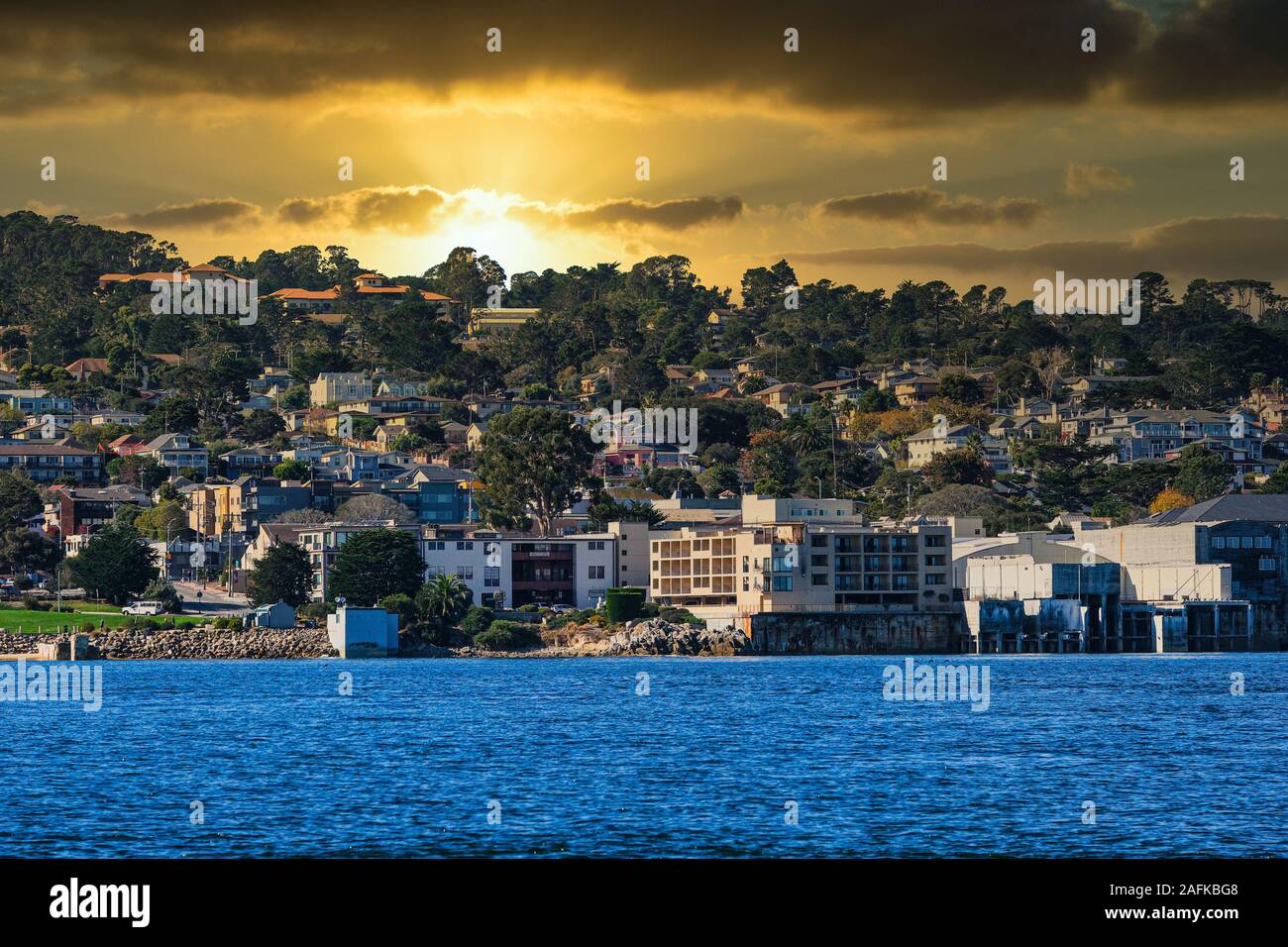 Coastal Architecture in Monterey Stock Photo