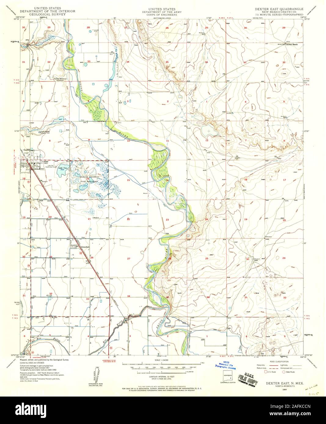 Dexter new mexico map hires stock photography and images Alamy