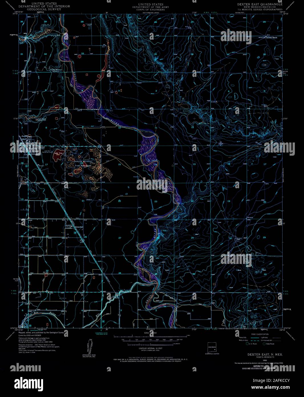 Dexter new mexico map hires stock photography and images Alamy