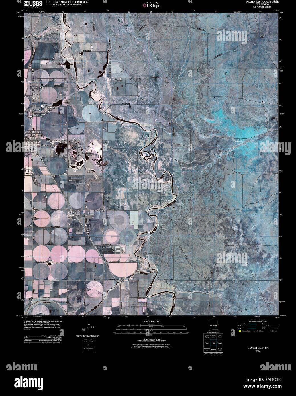 Dexter new mexico map hires stock photography and images Alamy