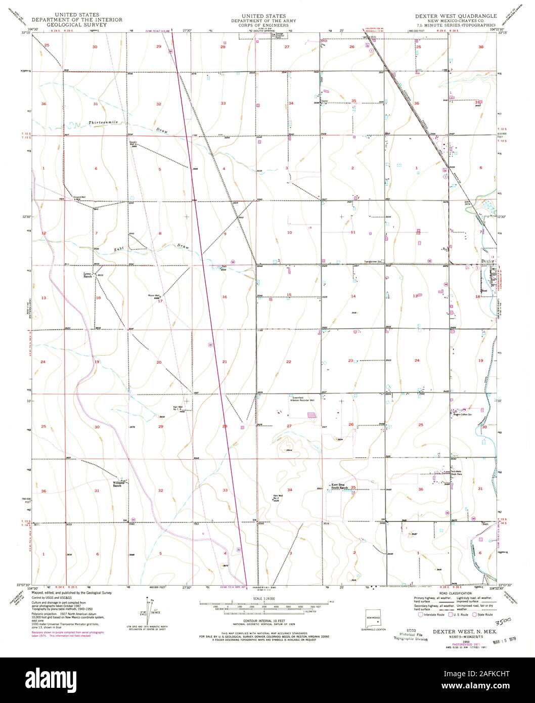 Dexter new mexico map hires stock photography and images Alamy