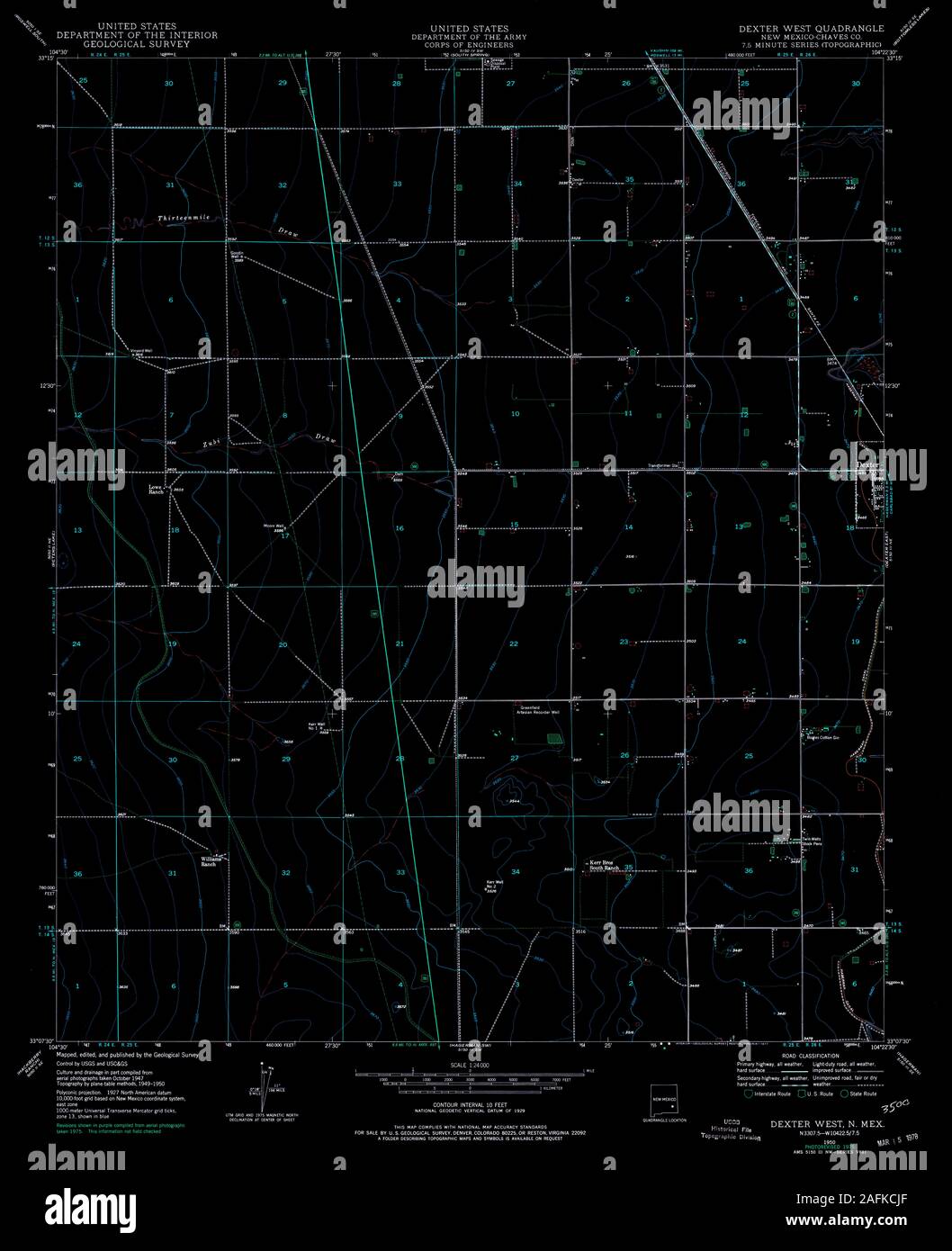 Dexter new mexico map hires stock photography and images Alamy