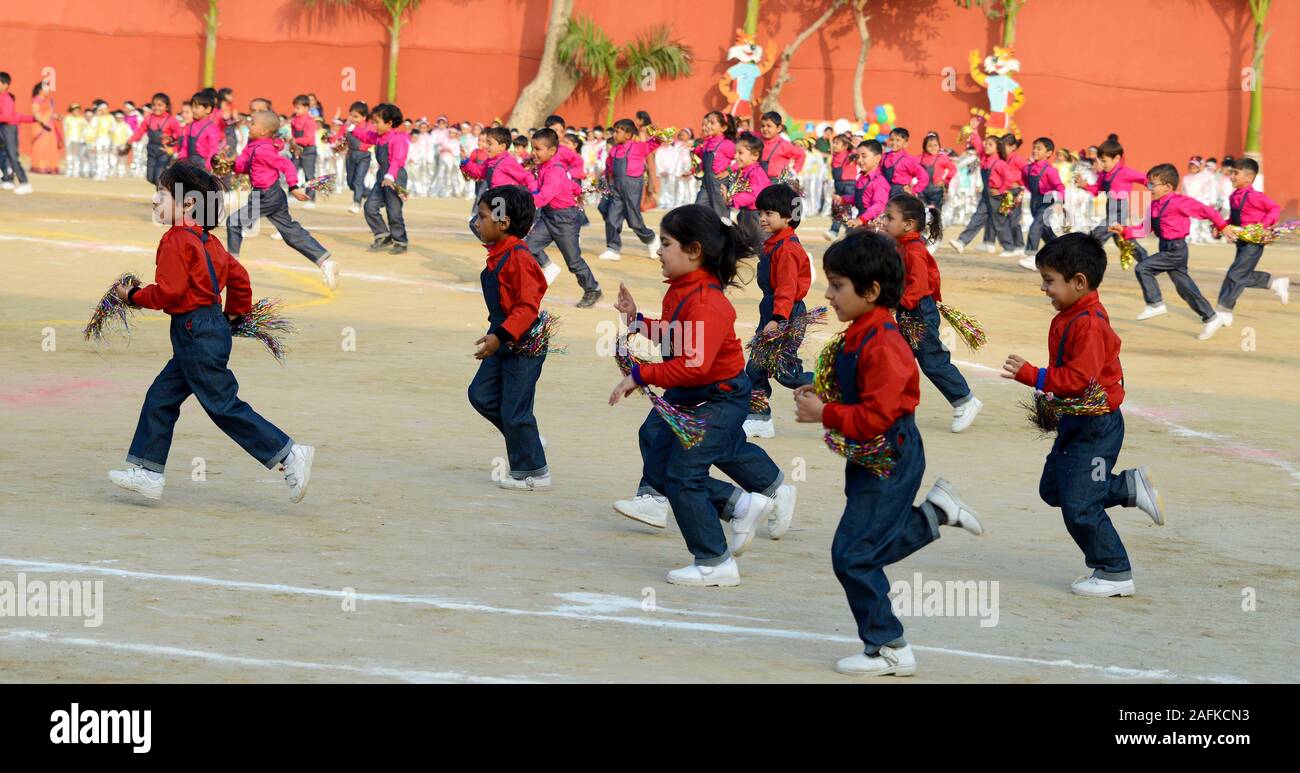 Group Of Children Dancing In school annual day Stock Photo - Alamy