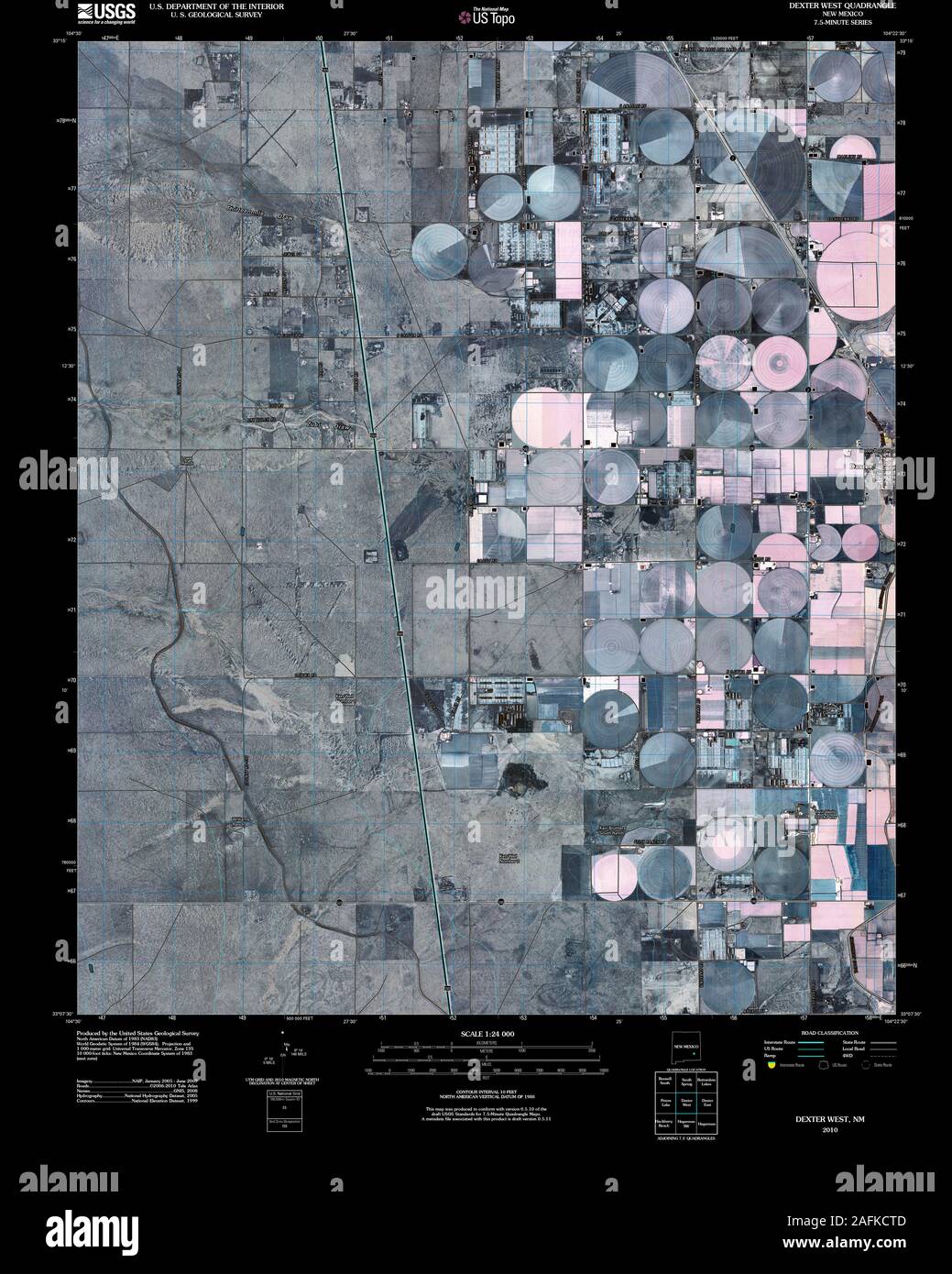 Dexter new mexico map hires stock photography and images Alamy