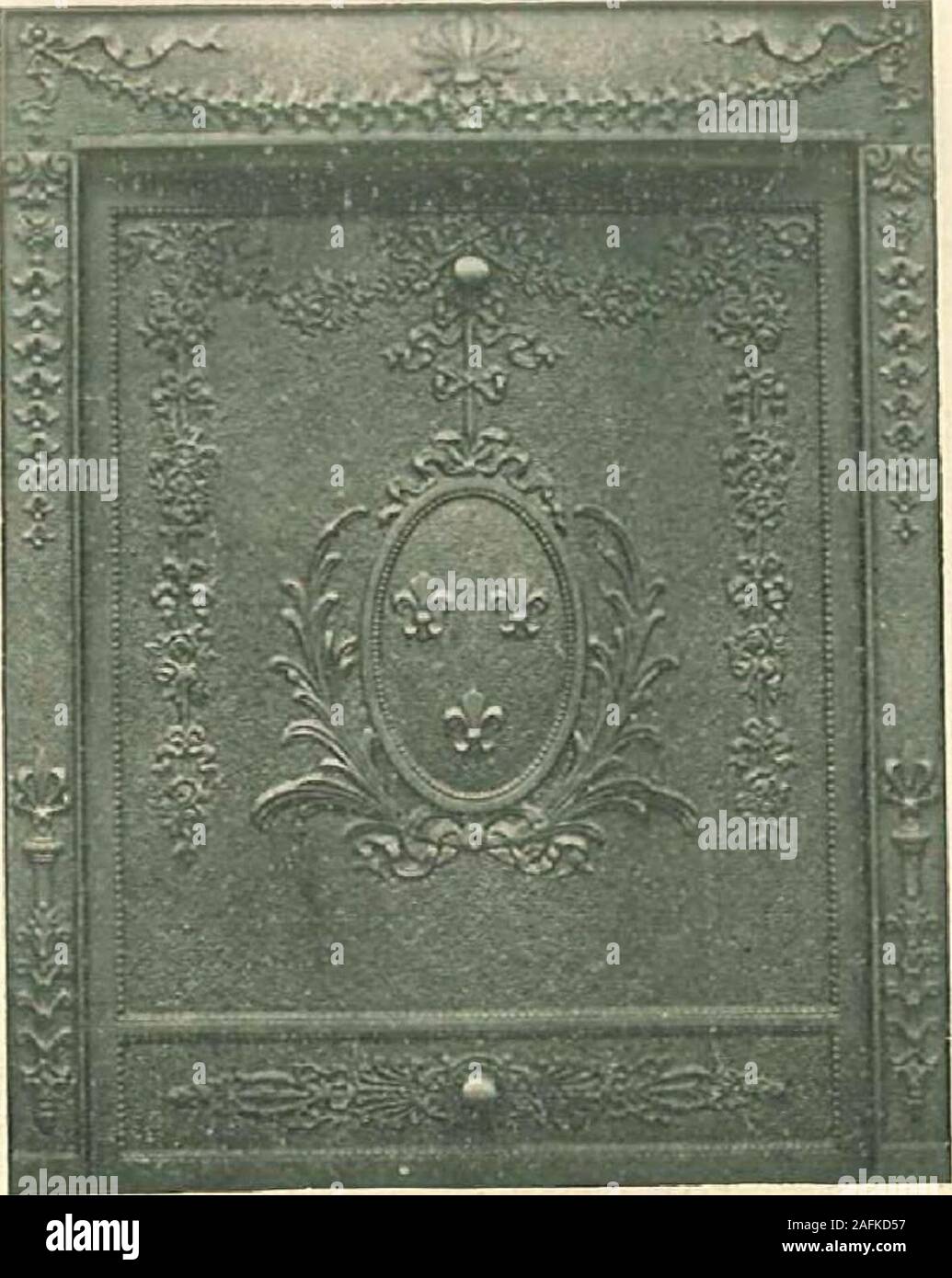 Grates And Fireplace Fixtures In Iron And Brass No 1347 As
