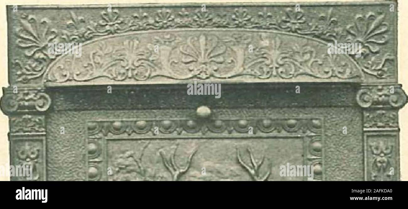 Grates And Fireplace Fixtures In Iron And Brass No 1347 As