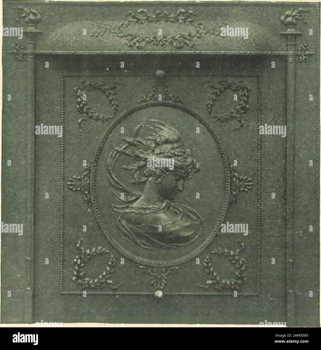 Grates And Fireplace Fixtures In Iron And Brass No 1370 As